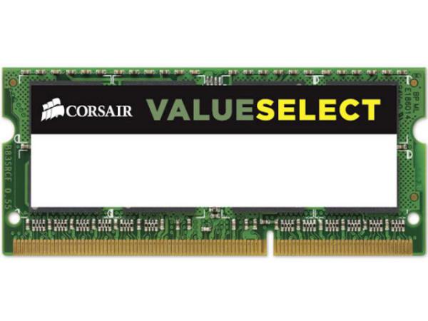 CORSAIR DDR3, 1600MHz, 4GB 1x204 SODIMM Unbuffered