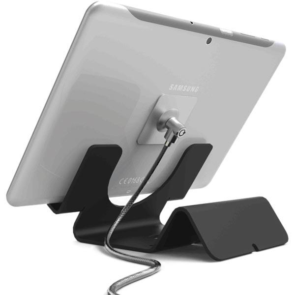Maclocks Tablet Security Holder, yleismallinen pöytäteline tableteille, lukittava, musta, 7", 8", 10", 11", 12"... (Sopii 7" ja suuremmille tableteille)