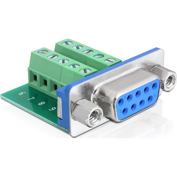 DeLOCK VGA Terminal block sovitin, HD15 naaras