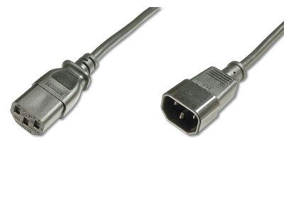 Assmann Power Supply Extension Cable IEC C14-IEC C13 1,8m