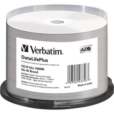 Verbatim CD-R 52x 700MB/80min, 50-pakkaus spindle