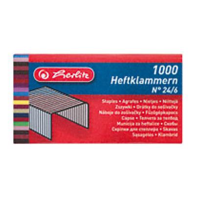 Herlitz nitojan niitit 24/6, 1x1000kpl rasia