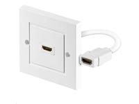 HDMI wall socket 1 port white