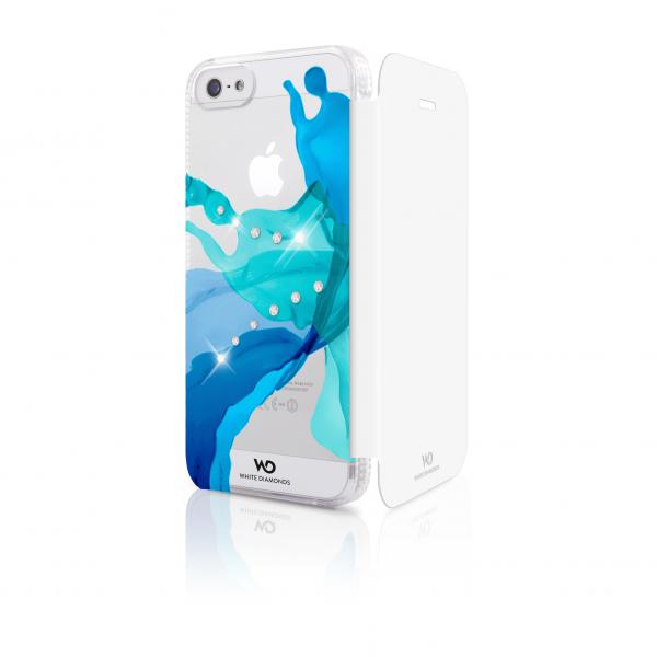 WHITE-DIAMONDS Liquid Booklet Blå iPhone5/5S