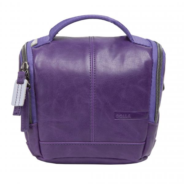 ALE GOLLA G1565 ELIOT, Cam Bag, KOKO S, Väri: Purple. Sisus: Dark Gray. Vetoketjulla, vetoketjutasku läpän sisäpuolella, irroitettava olkahihna, säädettävä tukiseinä sisällä Ulkomitat(mm): 170*150*90 Sisämitat(mm): 140*130*80