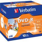 Verbatim DVD-R, 16x, 4,7 GB/120 min, 10-pakkaus, jewel case, printable