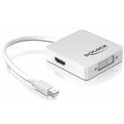 DeLOCK adapteri,Mini DisplayPortti - DVI/HDMI/DisplayPortti, 0,1, valk