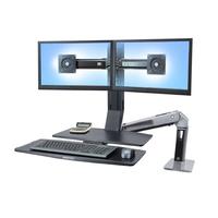 Ergotron WorkFit-A, Dual-HD työpinnalla