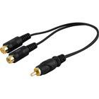 Y-adapteri RCA u - 2xRCA n