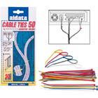 Kaapeleiden niputussarja, nippuside, eri värejä (5x10) 50-pack, koko:3x160mm