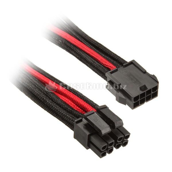 Silverstone EPS 8-Pin zu EPS/ATX 4+4-Pin Kabel, 300mm - schwarz/
