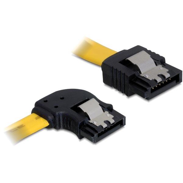 DeLOCK SATA-kaapeli lukko-klipsillä, 0,5m