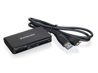 IOGEAR SuperSpeed USB 3.0 Multi-Card Reader / Writer GFR381 Kortlser USB 3.0