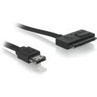 DeLOCK Power Over eSATA till SATA virta & HDD-kaapeli, 5V, 0,5m