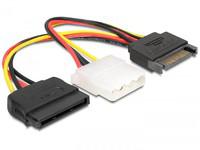 Cable Delock Sata 15 pin to Molex 4 pin