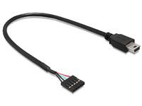 Cable Delock USB2.0 Pin Header 5-pin to mini USB-B