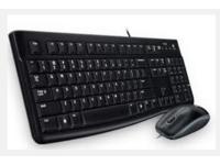 Logitech MK120-työpöytä - Yhdysvallat - Näppäimistö ja Hiirisetti - Yhdysvaltain englanti - Musta