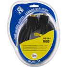 DELTACO VGA jatkokaapeli RGB HD15 u-n, 5m, Pin-Pin, ilman pin9