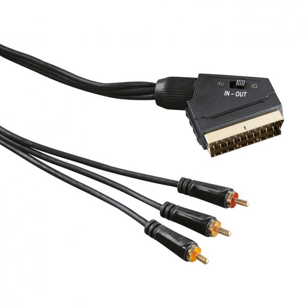 HAMA Video Johto Scart 1,5m 1xScart-3xRCA TL
