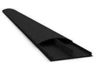 M Cable Cover Super Slim Black 75mm W - 1600mm L