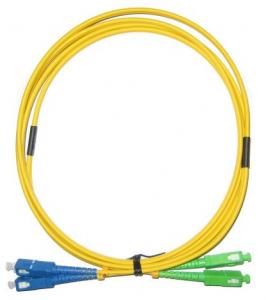 SC(UPC)-SC(APC) SM 9/125 OS1 2m Duplex-kuitukaapeli LSZH