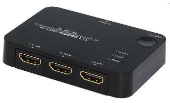 HDMI 1.4 switch 3x1, IR, 4k