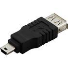 USB-sovitin, A-tyyppi naaras - Mini B-tyyppi uros