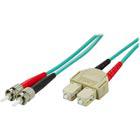 DELTACO kuitukaapeli, ST - SC, 50/125, OM3, duplex, multimode, 5m