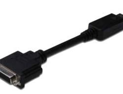 DIGITUS DisplayPort - DVI Adapt/ Converter, DP-DVI, 15cm, black
