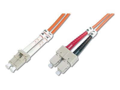 Digitus DK-2532-05/3 Fiber Optic Patch Cable LC-SC Multimode Duplex OM3 5m