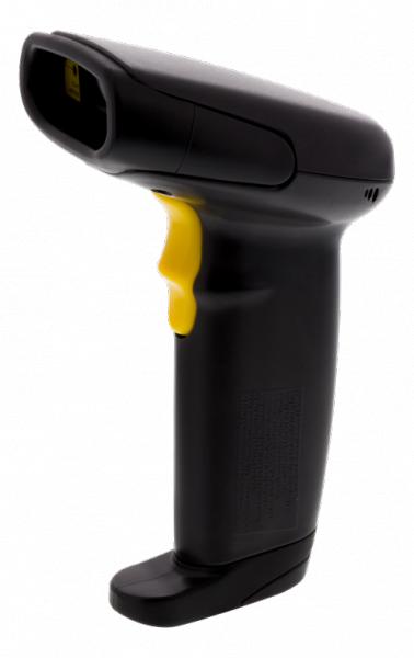 Viivakoodinlukija CCD-tekniikalla, 500mm etäisyys, IP54, USB, musta