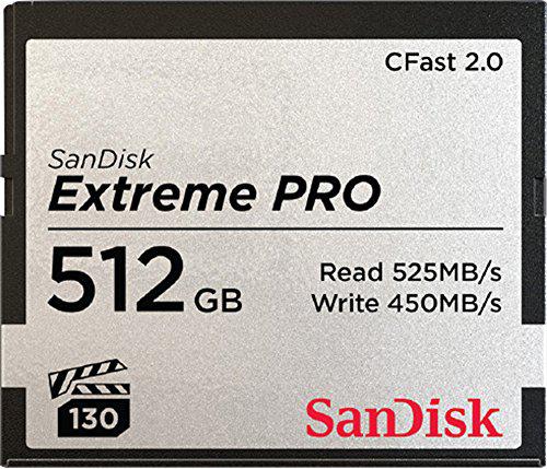 SanDisk CFAST 2.0 VPG130 512GB Extreme Pro SDCFSP-512G-G46D