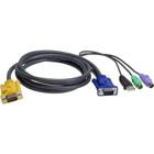 ATEN KVM-kaapeli SPHD15u/2x3,5mm u -1xUSB A u/2xPS/2 u/HD15u, 3m
