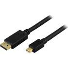 DELTACO DisplayPortMini DisplayPort monitorikaapeli, 20-pin u-u 1m