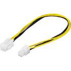 Jatkokaapeli 4-pin ATX12V(P4) u-n, 30cm