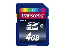 TRANSCEND 4GB SDHC Class 10 Muistikortti. High Capacity SD-muistikortti, Class 10 = ULTIMATE. Erityisesti HD/FULL HD -videokuvaukseen soveltuva huippunopea muistikortti!