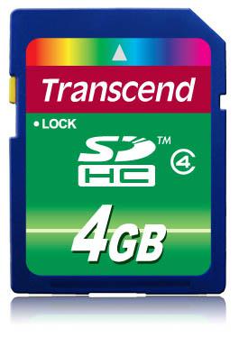 TRANSCEND SDHC CARD 4GB (CLASS 4) MLC