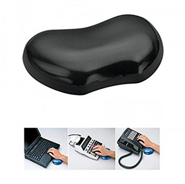 FELLOWES CRYSTAL FLEX REST BLACK Rannetuki, geelipehmuste