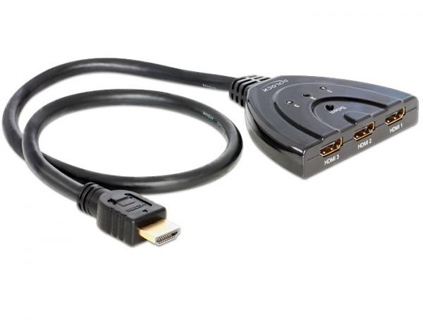 Delock HDMI 3 - 1 Switch bidirectional 4K 30Hz