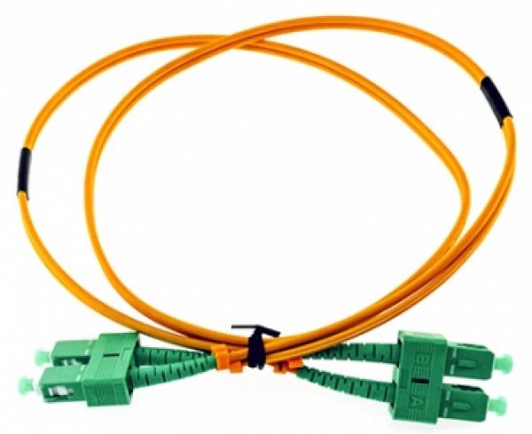 SC(APC)-SC(APC) SM 9/125 OS2 1m Duplex-kuitukaapeli LSZH