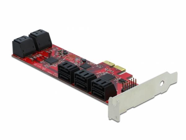 Delock PCI Express x2 Card > 10 x internal SATA 6 Gb/s – Low Profile Form Factor