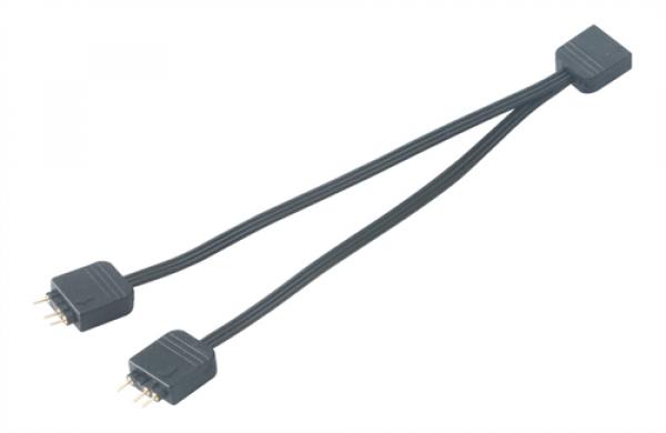 Akasa Addressable RGB LED -jakokaapeli, 12cm, musta