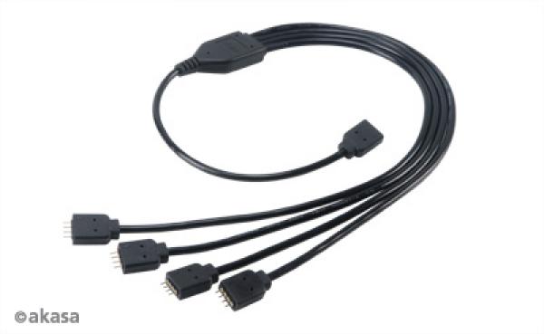Akasa RGB LED Jakaja ja jatkokaapeli - 50 cm