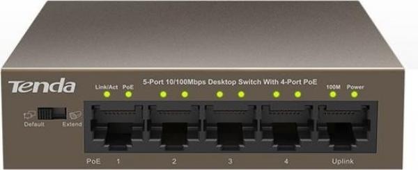 Tenda TEF1105P-4-63W 5-port FastEthernet Switch 10/100Mbps 4 X PoE