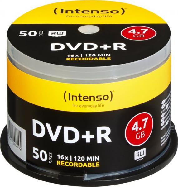 1x50 Intenso DVD+R 4,7GB 16x Speed, Cakebox