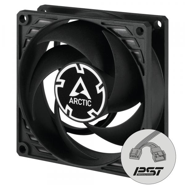 Arctic Cooling P8 Case Fan 80mm w/ PWM control and PST cable Black