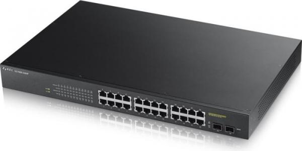 ZYXEL GS1900-24HP v2 24-port GbE L2 PoE Smart Switch rackmount 170 Watt