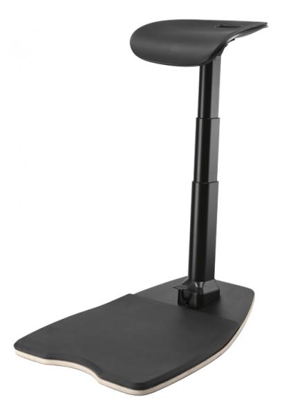 DELTACO OFFICE ergonominen seisomatuoli, musta