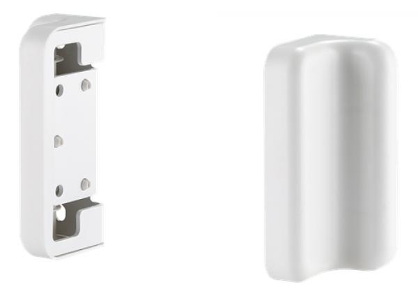 DELTACO OFFICE ripustuskiskon seinäkiinnike, 2 kpl, valkoinen