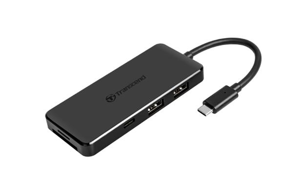 TRANSCEND 3-PORT HUB,1-PORT PD,SD/MICROSD READER, USB 3.1 GEN 2,TYPE C